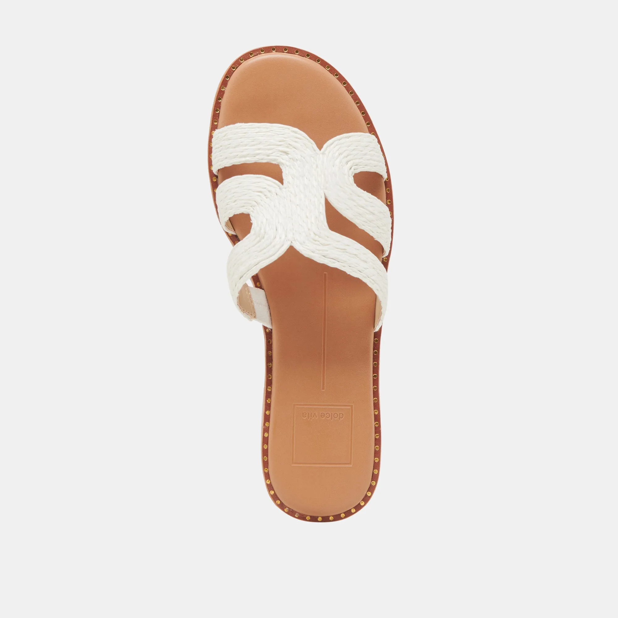 EMON SANDALEN WEIß RAFFIA