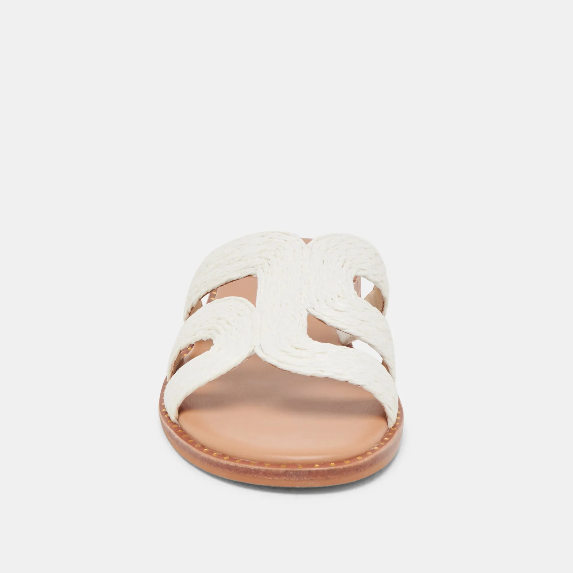 EMON SANDALEN WEIß RAFFIA