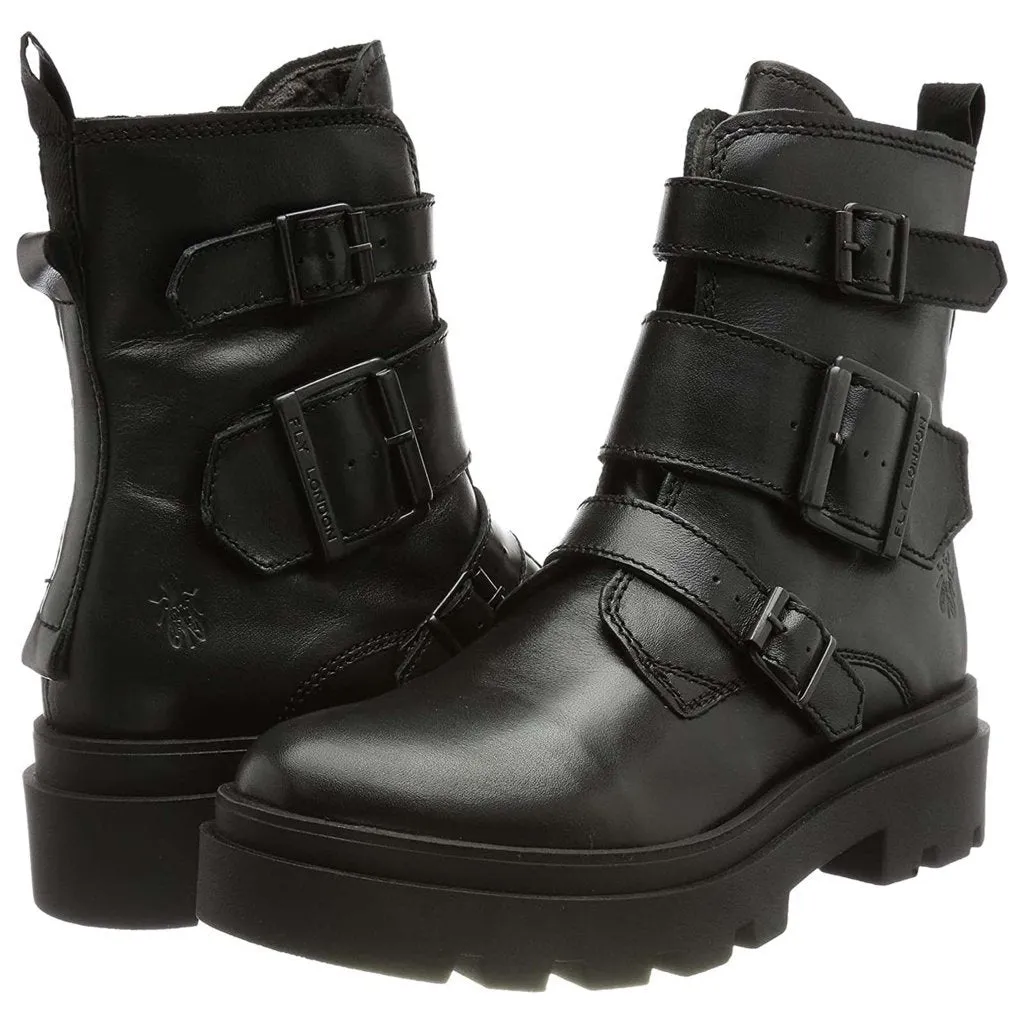 Fly London Jeda817Fly Leder Stiefeletten für Damen mit Schnalle