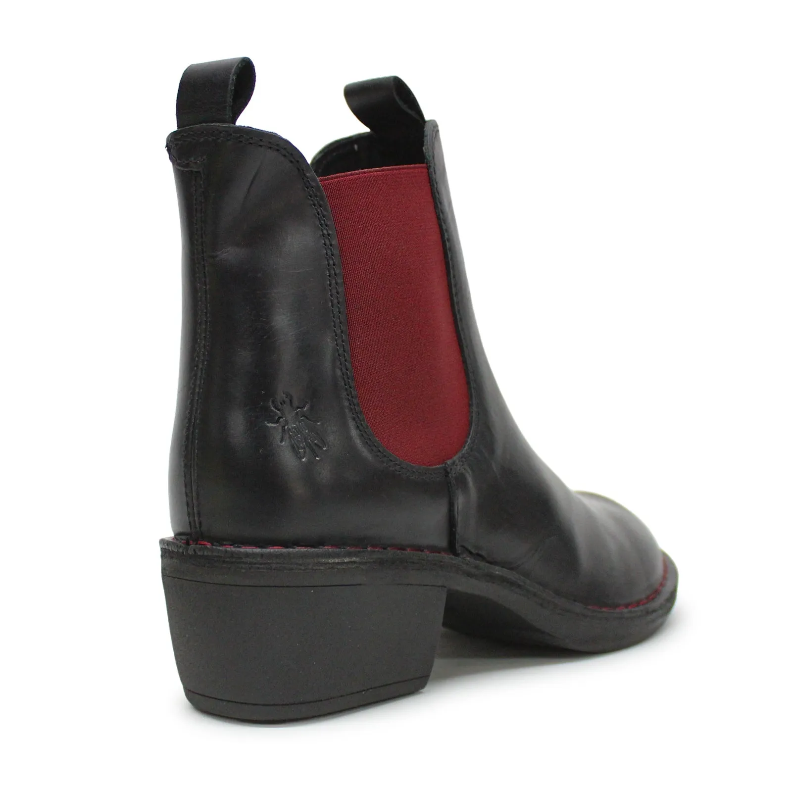 Fly London Meme030Fly Teppich Leder Chelsea-Stiefel für Damen