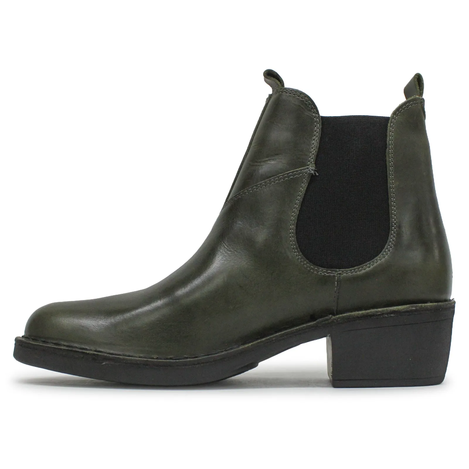 Fly London Meme030Fly Teppich Leder Chelsea-Stiefel für Damen