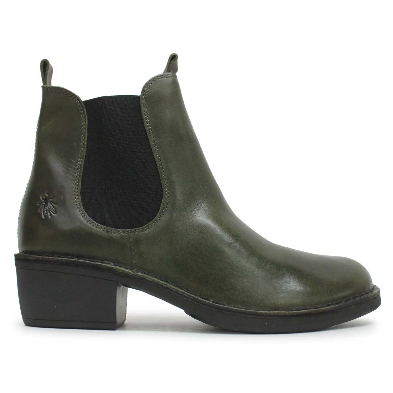 Fly London Meme030Fly Teppich Leder Chelsea-Stiefel für Damen