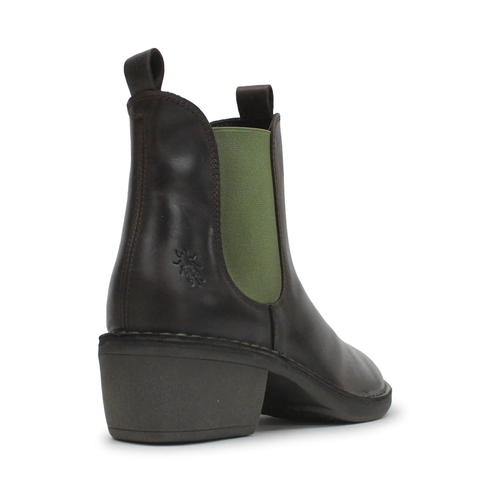 Fly London Meme030Fly Teppich Leder Chelsea-Stiefel für Damen