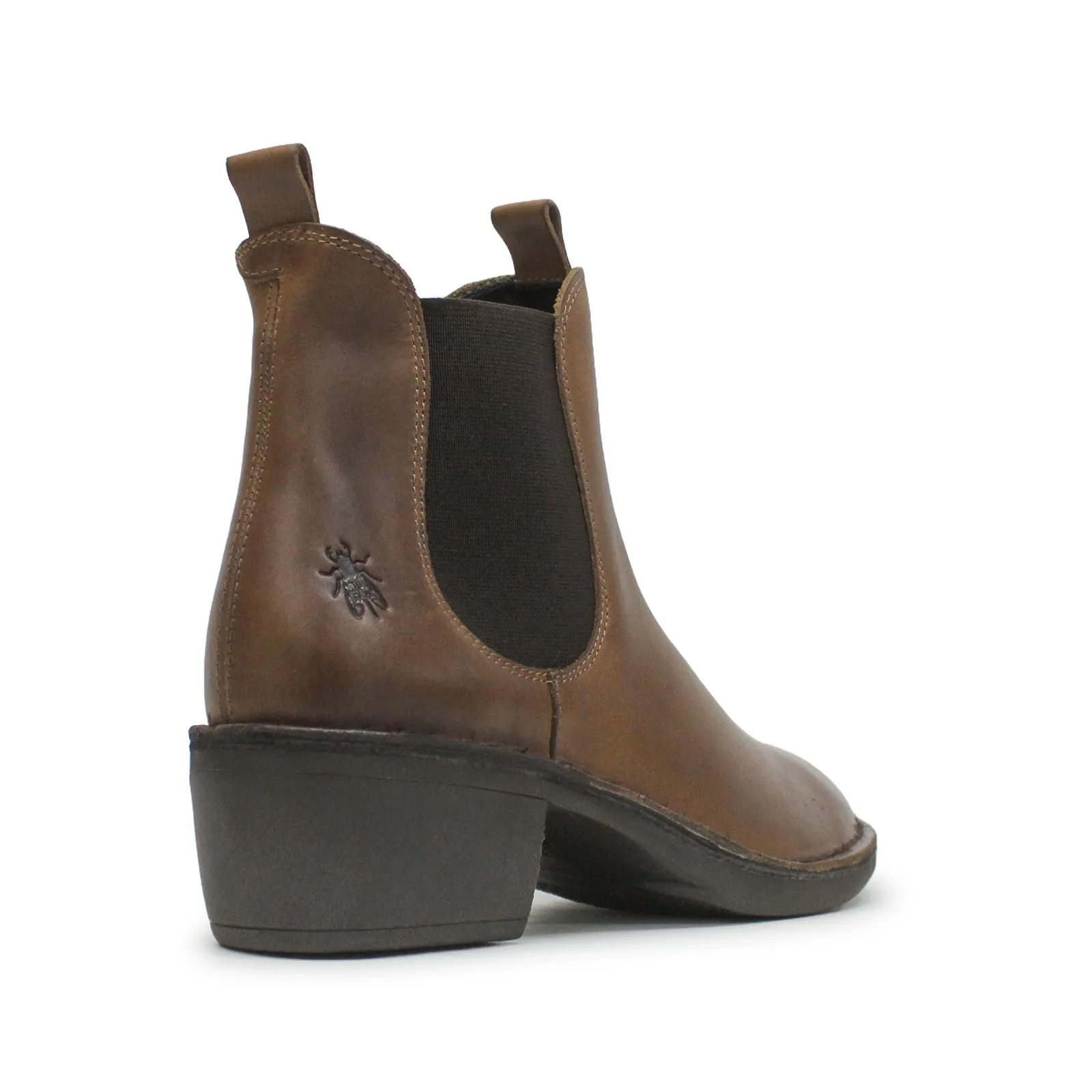 Fly London Meme030Fly Teppich Leder Chelsea-Stiefel für Damen