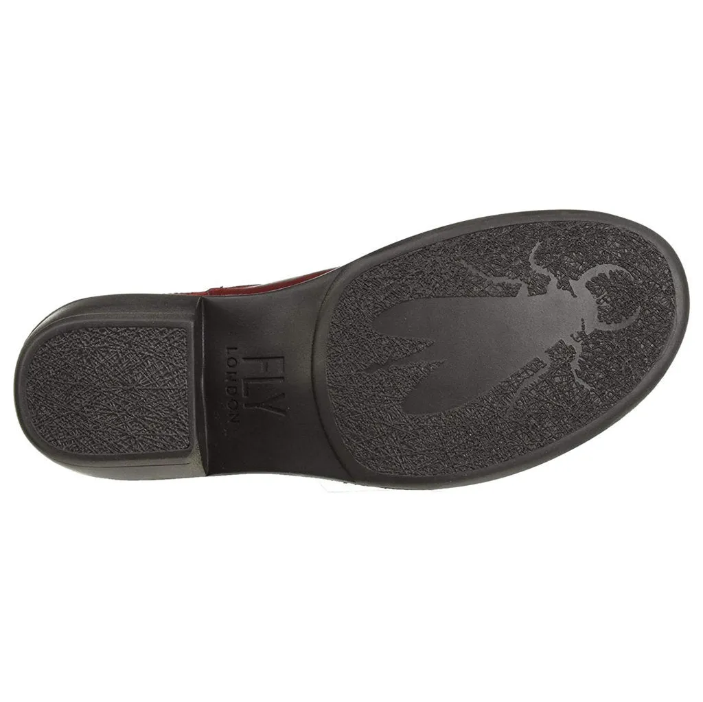 Fly London Meme030Fly Teppich Leder Chelsea-Stiefel für Damen