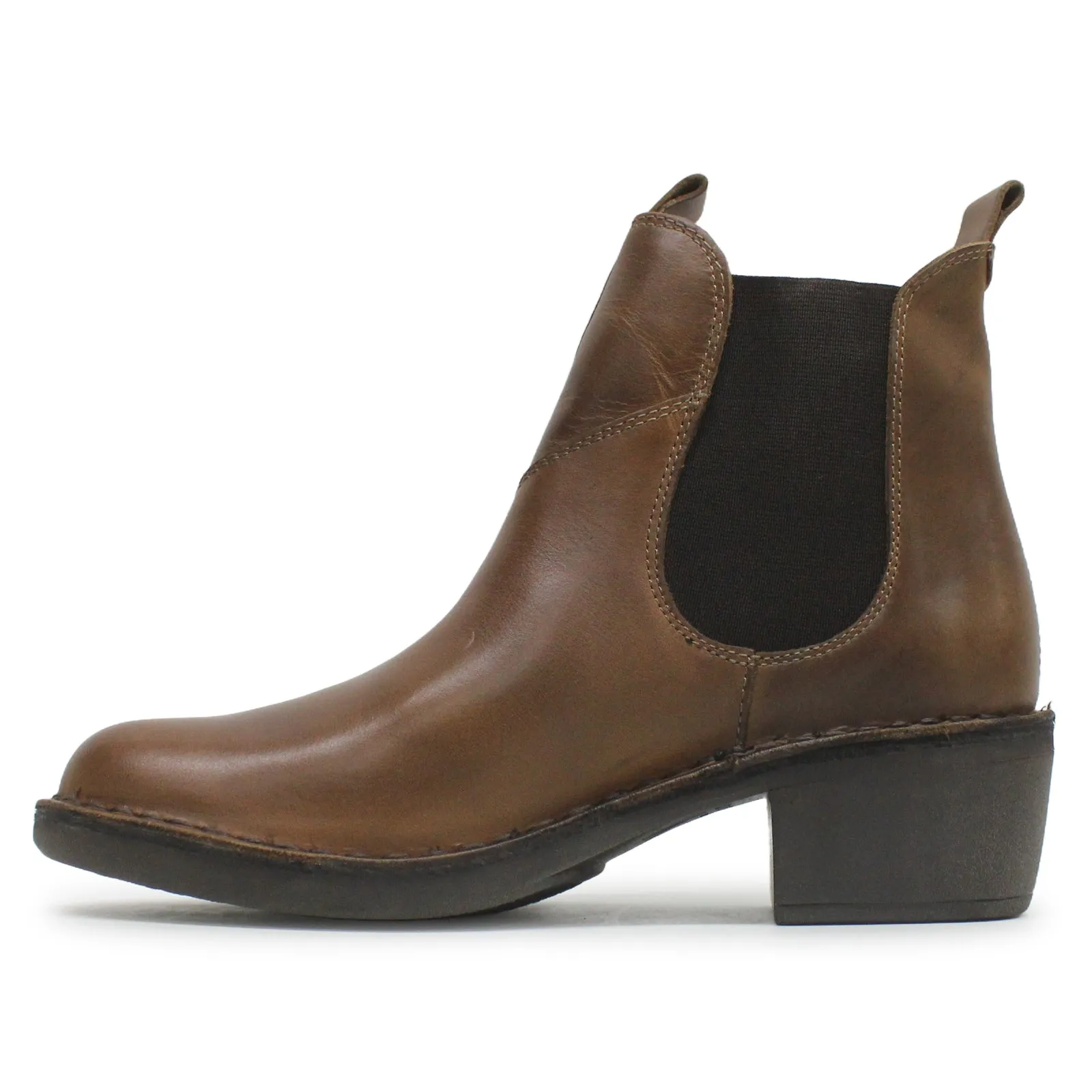 Fly London Meme030Fly Teppich Leder Chelsea-Stiefel für Damen