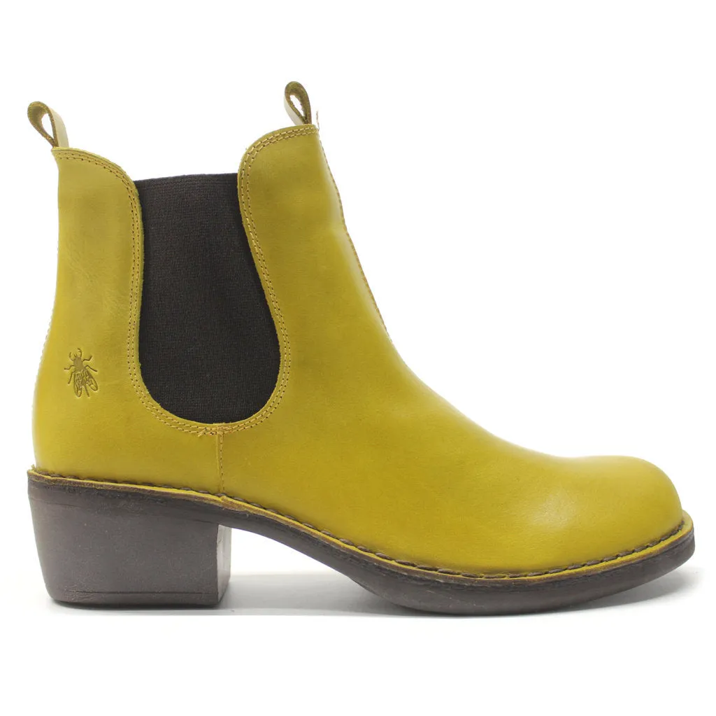Fly London Meme030Fly Teppich Leder Chelsea-Stiefel für Damen