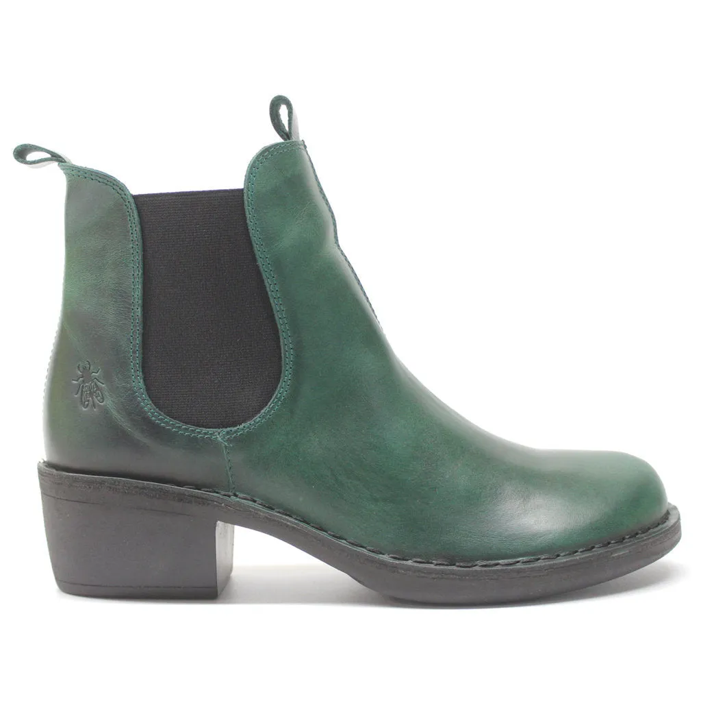 Fly London Meme030Fly Teppich Leder Chelsea-Stiefel für Damen