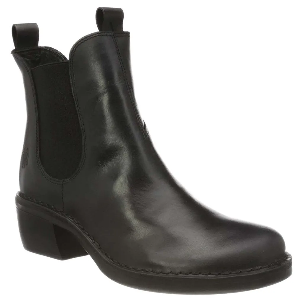Fly London Meme030Fly Teppich Leder Chelsea-Stiefel für Damen