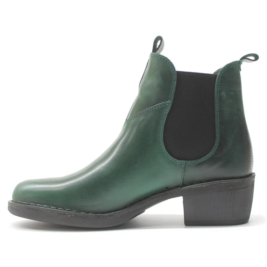 Fly London Meme030Fly Teppich Leder Chelsea-Stiefel für Damen