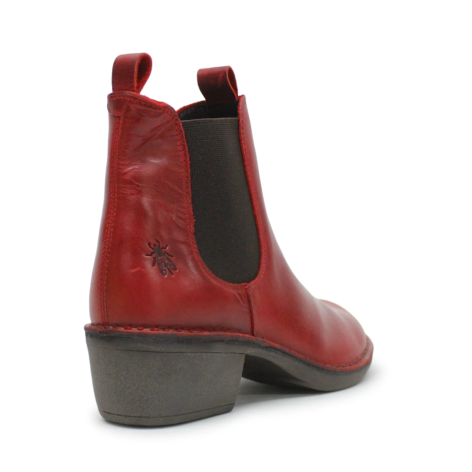 Fly London Meme030Fly Teppich Leder Chelsea-Stiefel für Damen