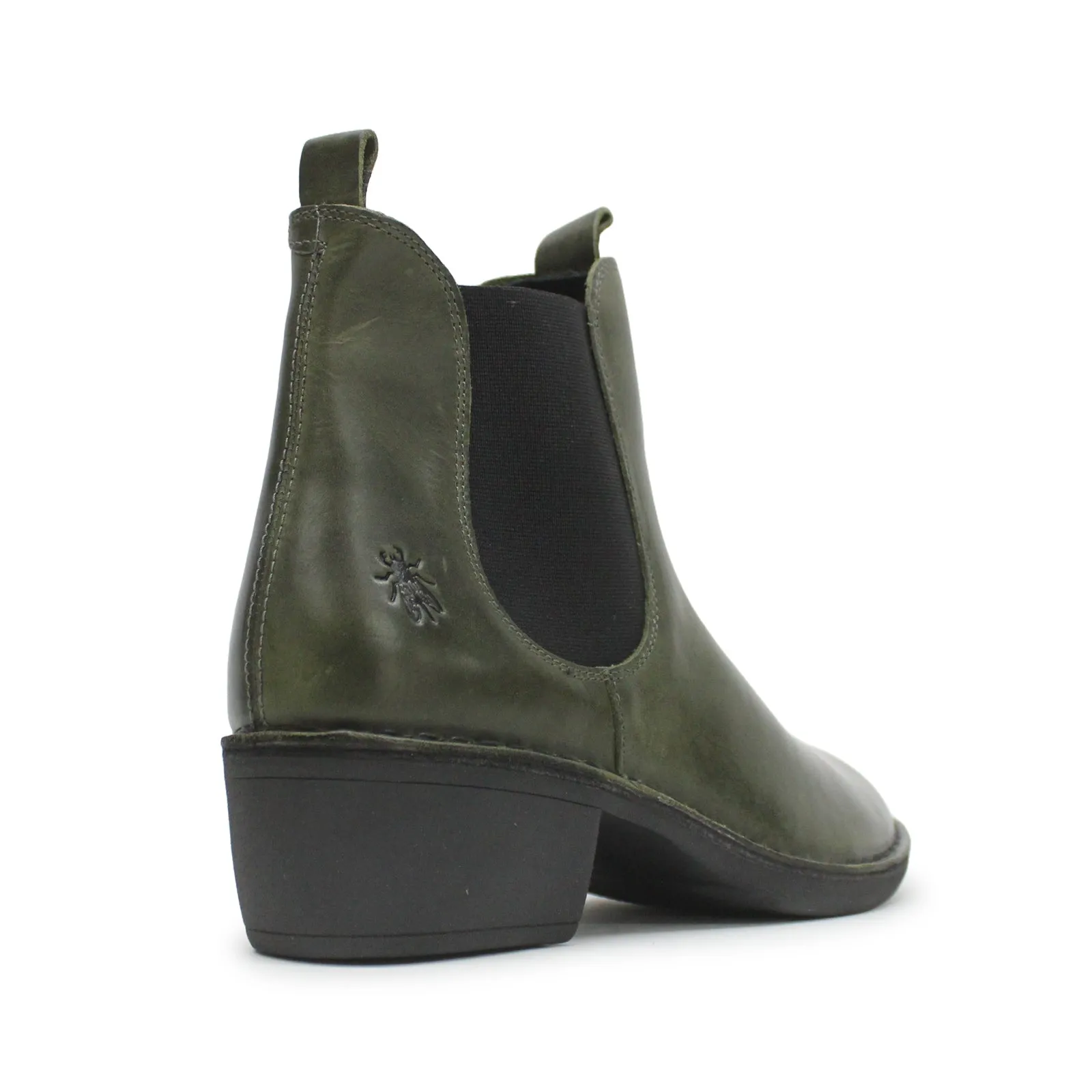 Fly London Meme030Fly Teppich Leder Chelsea-Stiefel für Damen