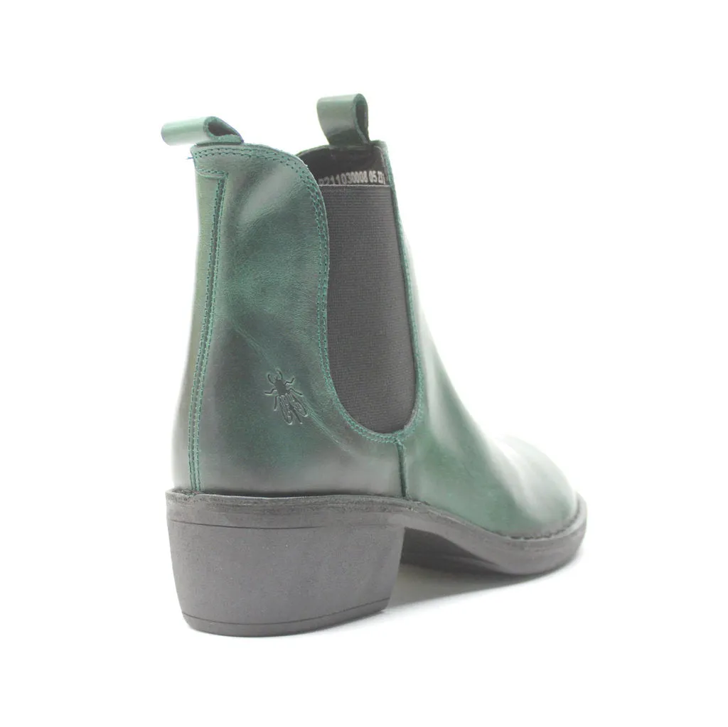 Fly London Meme030Fly Teppich Leder Chelsea-Stiefel für Damen