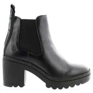 Fly London Tope520Fly Leder Chelsea-Stiefel mit Blockabsatz für Damen