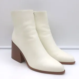Gabriela Hearst Ava Stiefeletten in Cremefarbenem Leder Größe 36.5