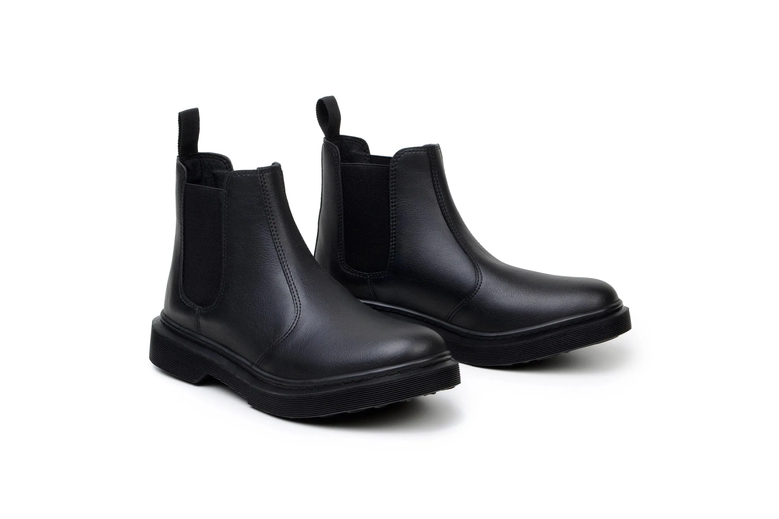 Green Laces x King55 Chelsea Vegan-Leder-Stiefel | Schwarz