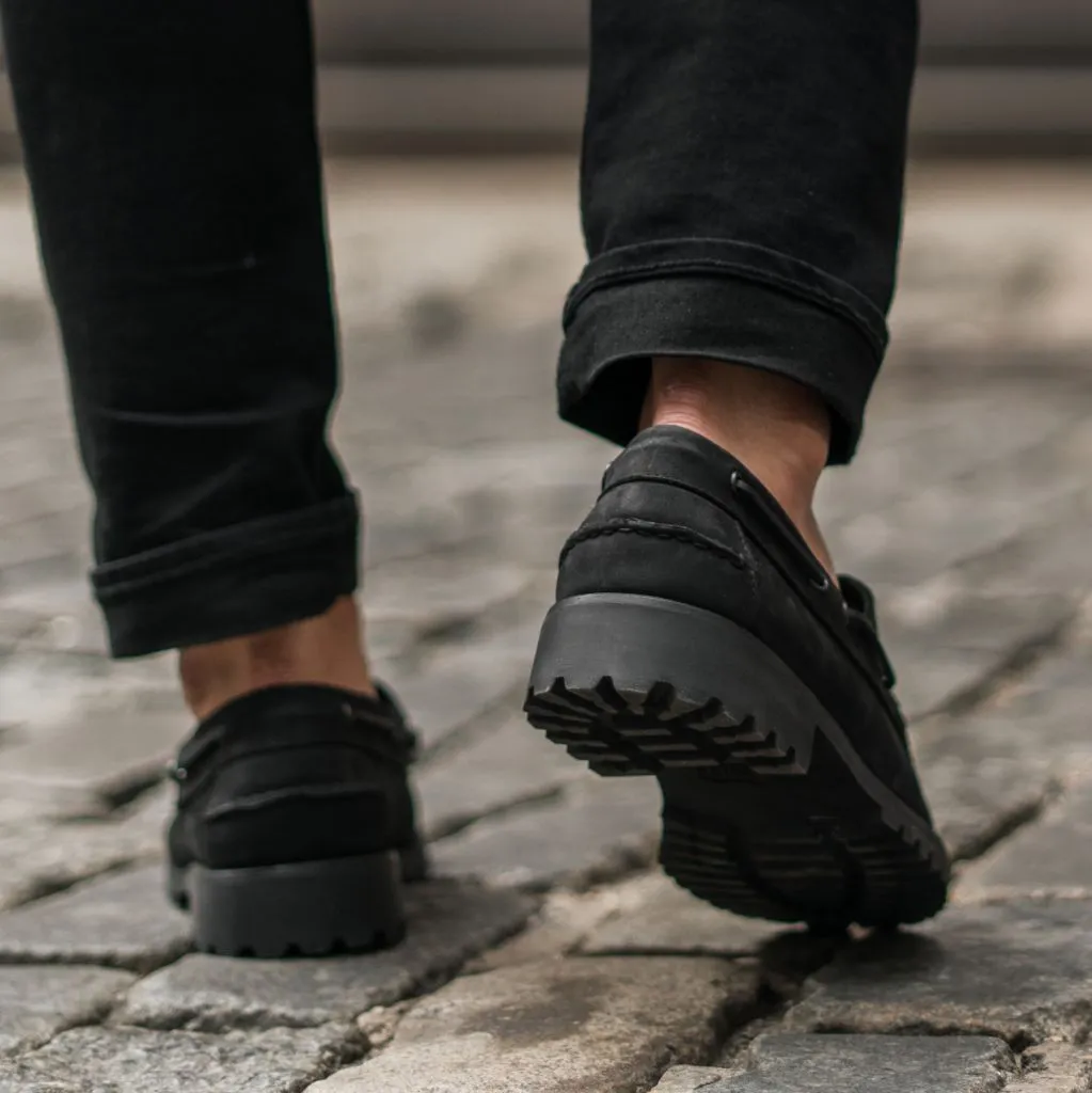 Handgenähter Loafer | Matt Schwarz