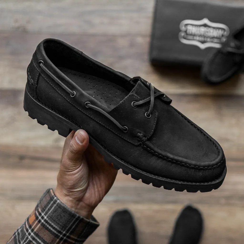 Handgenähter Loafer | Matt Schwarz