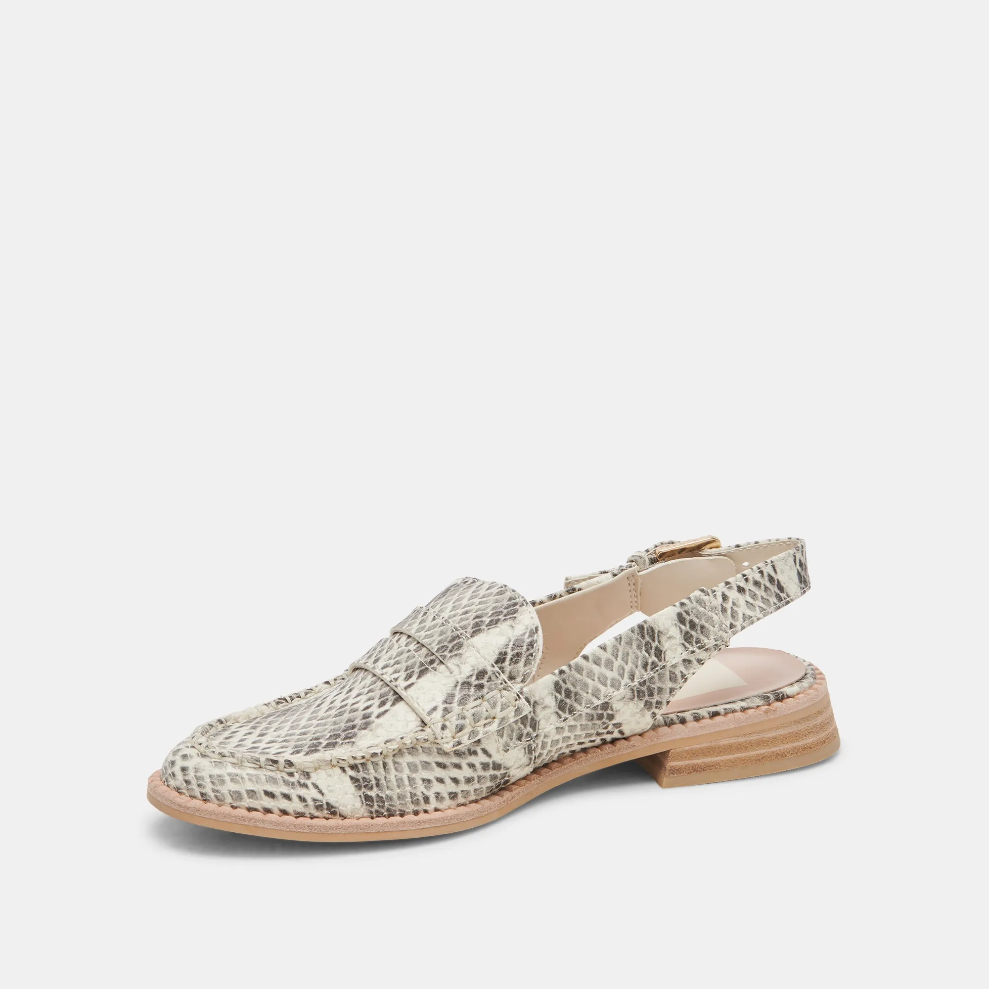 HARDI LOAFERS GRAU WEIßE SCHLANGE GEPRÄGT