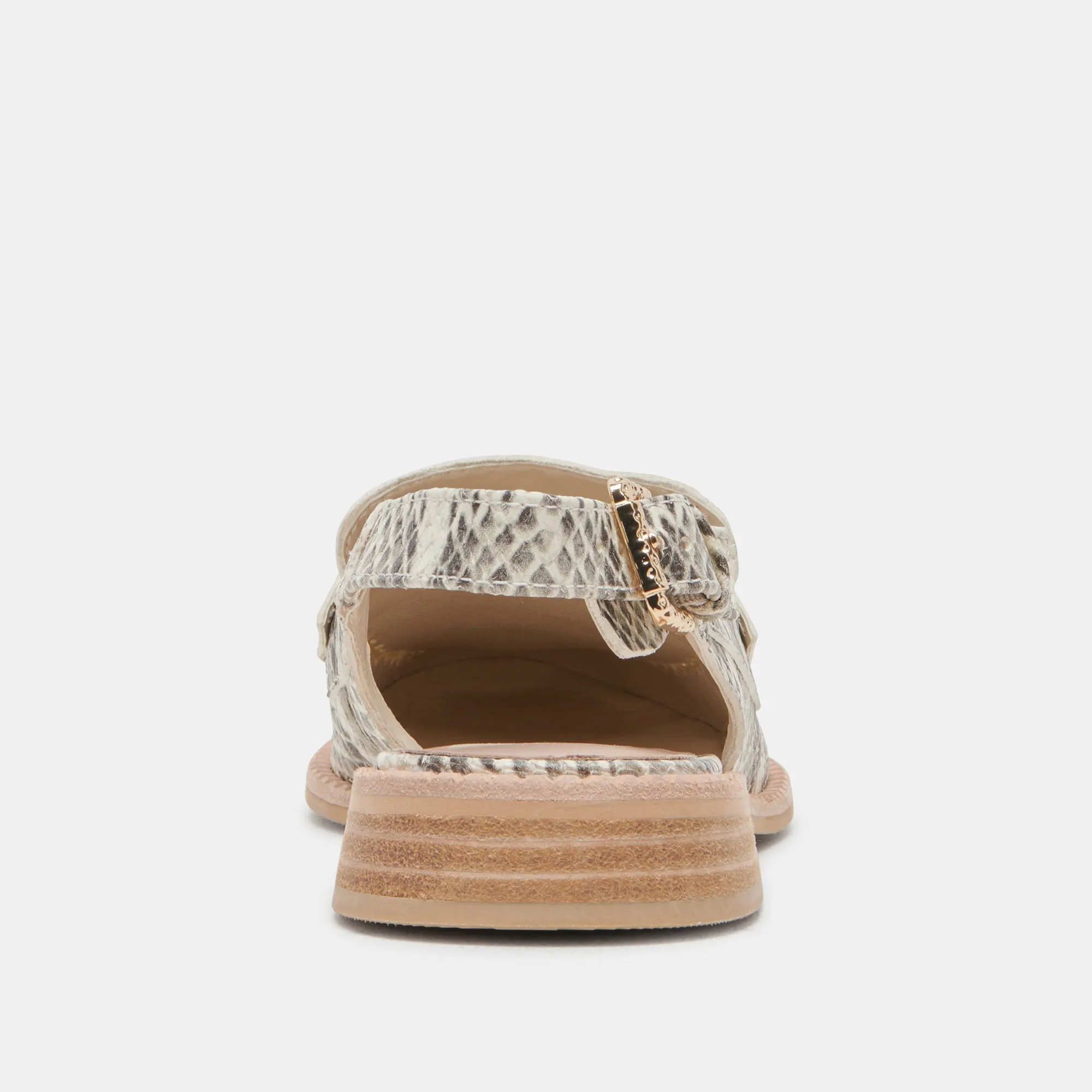 HARDI LOAFERS GRAU WEIßE SCHLANGE GEPRÄGT