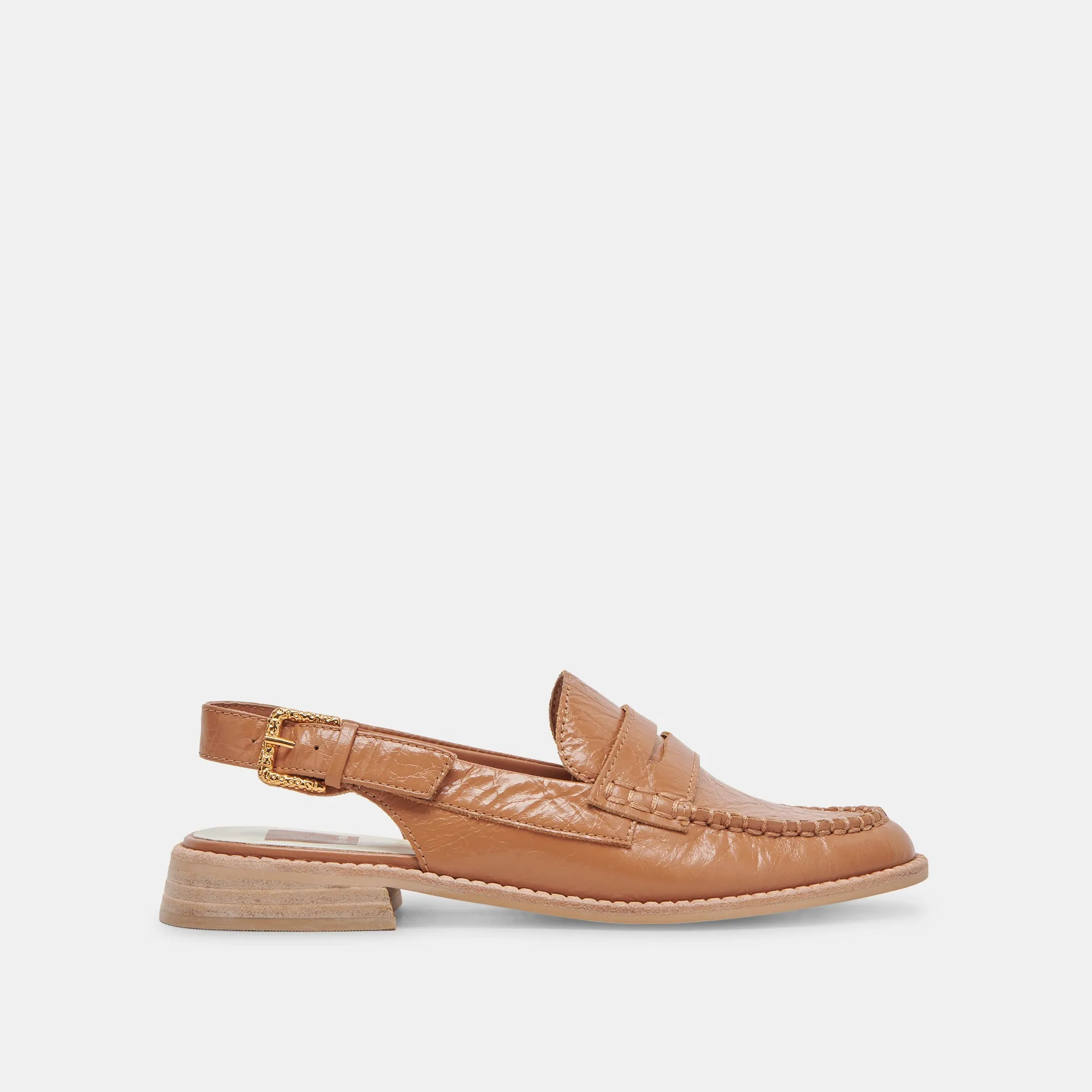 HARDI LOAFERS BRAUN KRÄUSELNDES GLANZLEDER