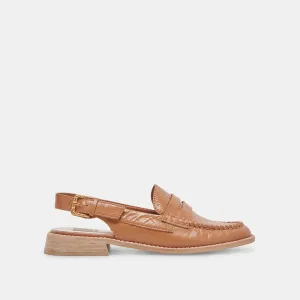HARDI LOAFERS BRAUN KRÄUSELNDES GLANZLEDER