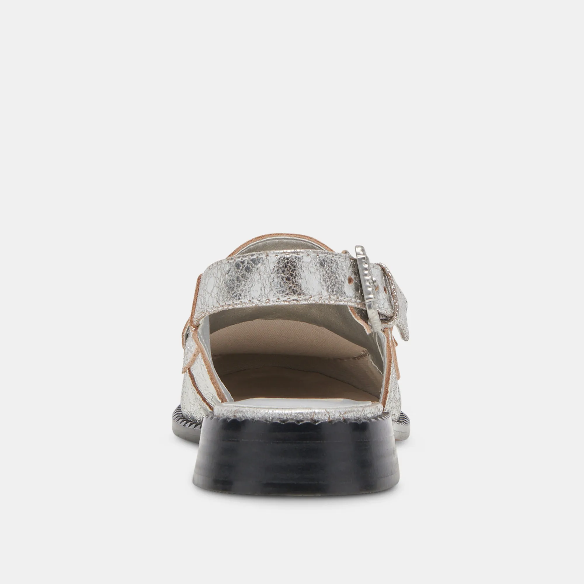 HARDI WEITE LOAFERS SILBER CRAQUELÉ LEDER