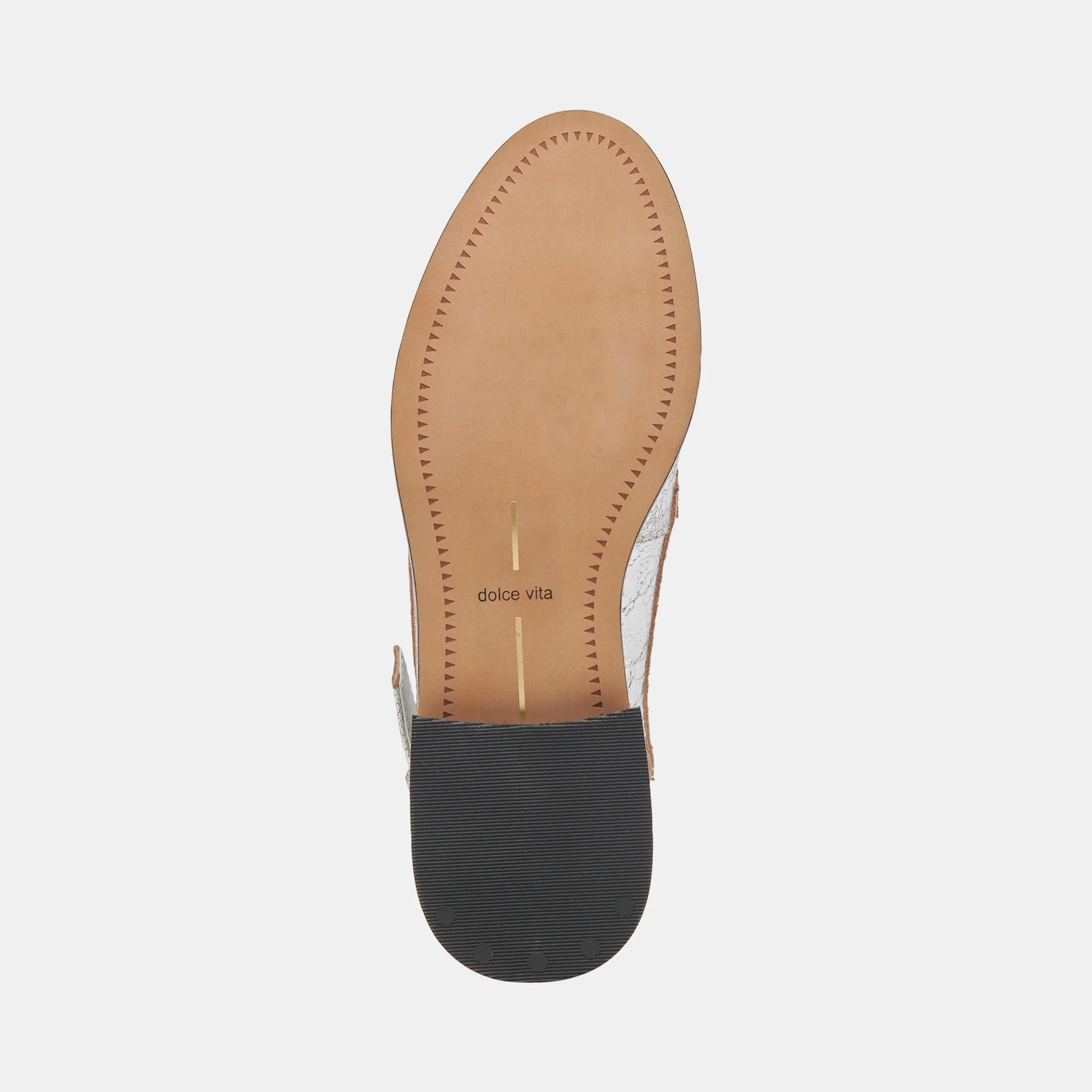 HARDI WEITE LOAFERS SILBER CRAQUELÉ LEDER