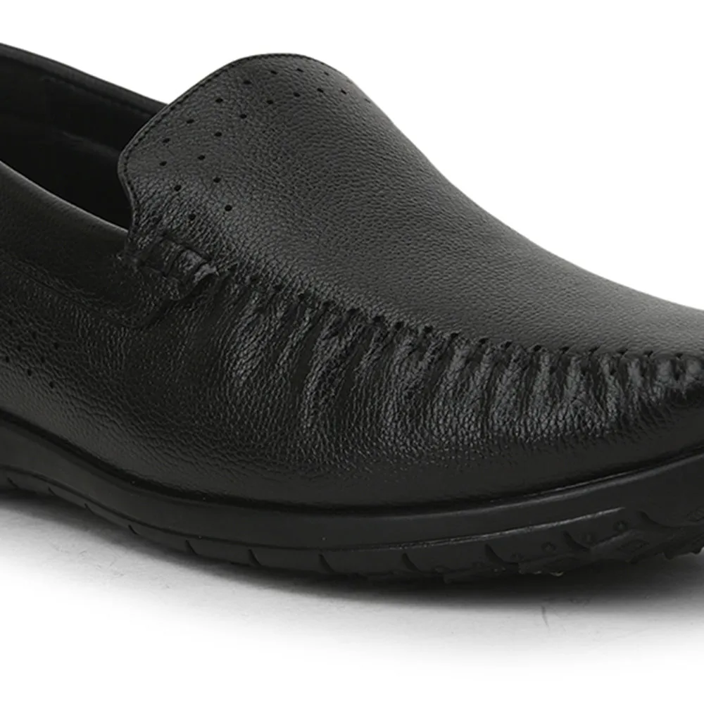 Healers Bequeme Schnürsenkellose Loaferschuhe Für Herren (Schwarz) JPL-271 Von Liberty