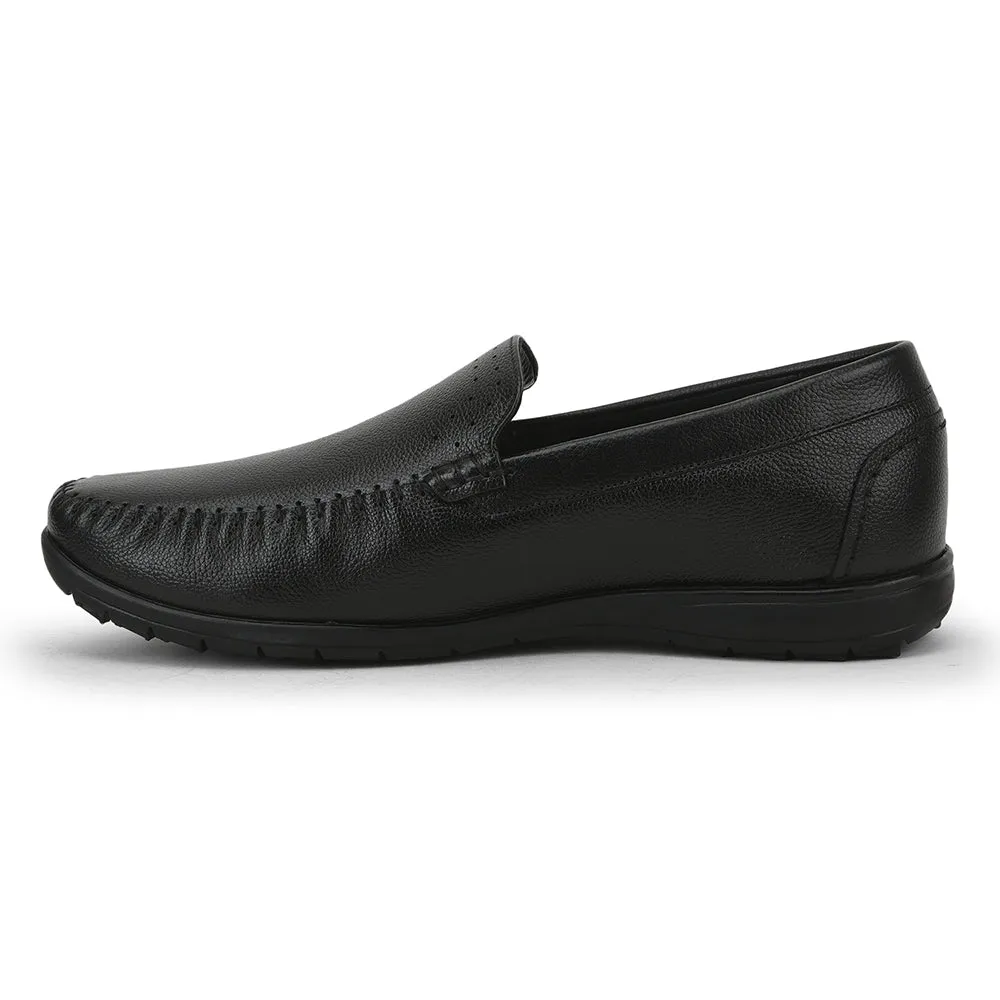 Healers Bequeme Schnürsenkellose Loaferschuhe Für Herren (Schwarz) JPL-271 Von Liberty