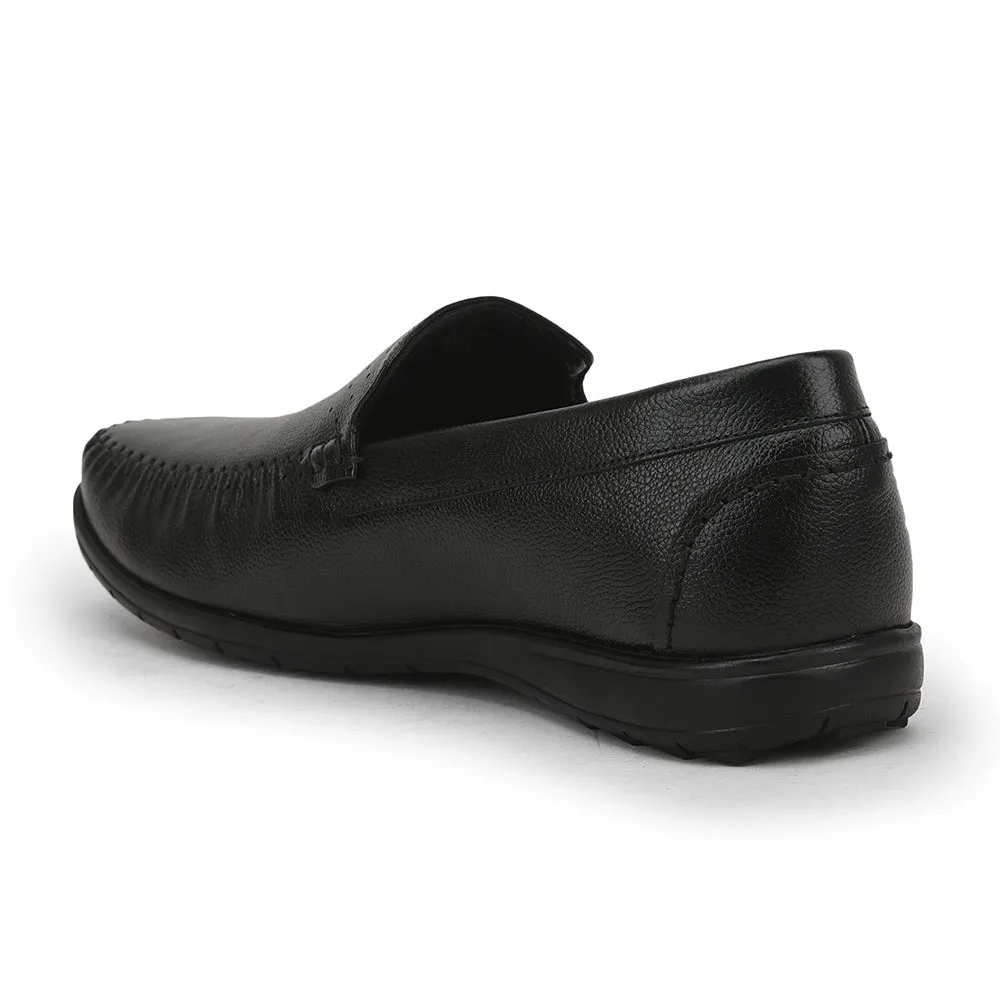 Healers Bequeme Schnürsenkellose Loaferschuhe Für Herren (Schwarz) JPL-271 Von Liberty