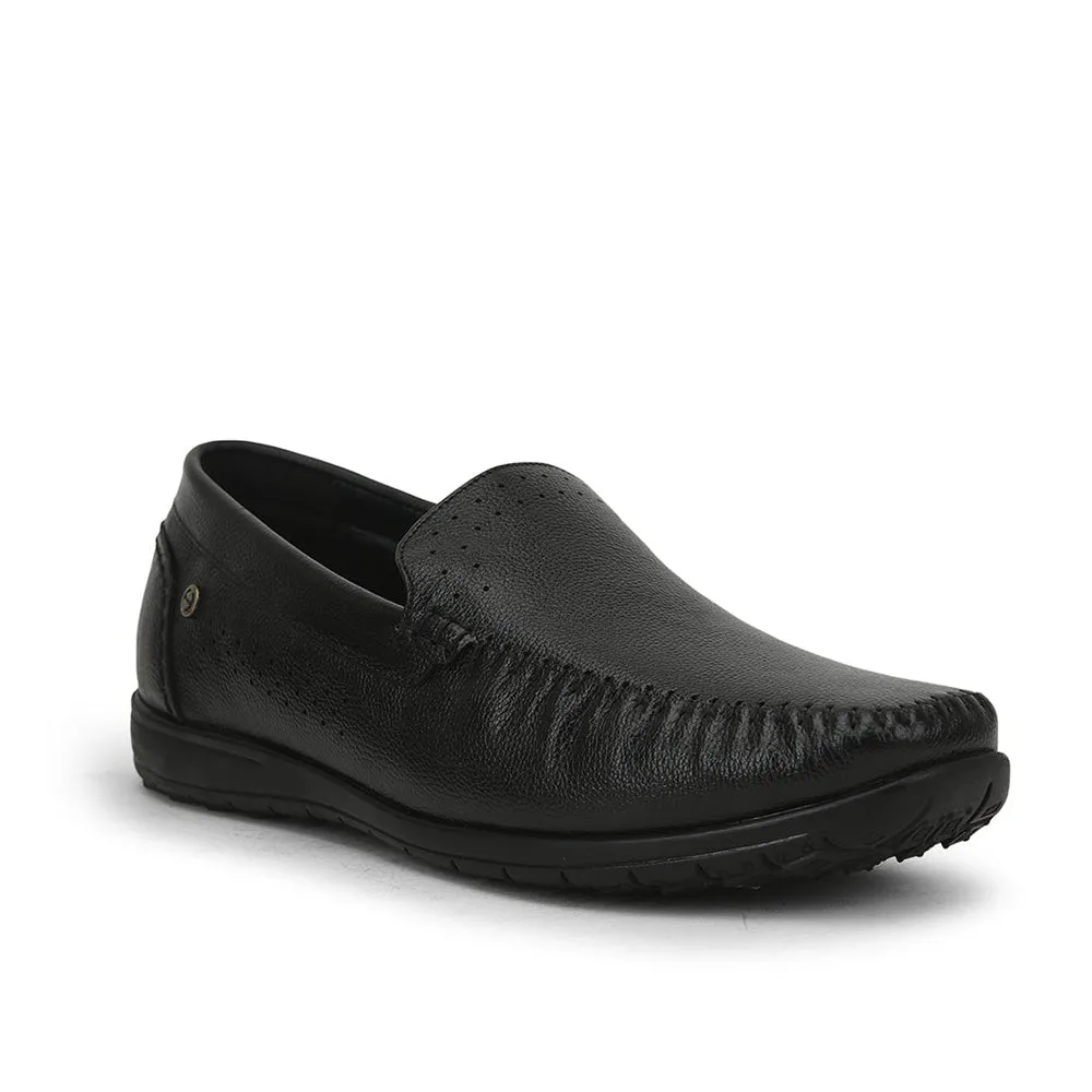 Healers Bequeme Schnürsenkellose Loaferschuhe Für Herren (Schwarz) JPL-271 Von Liberty
