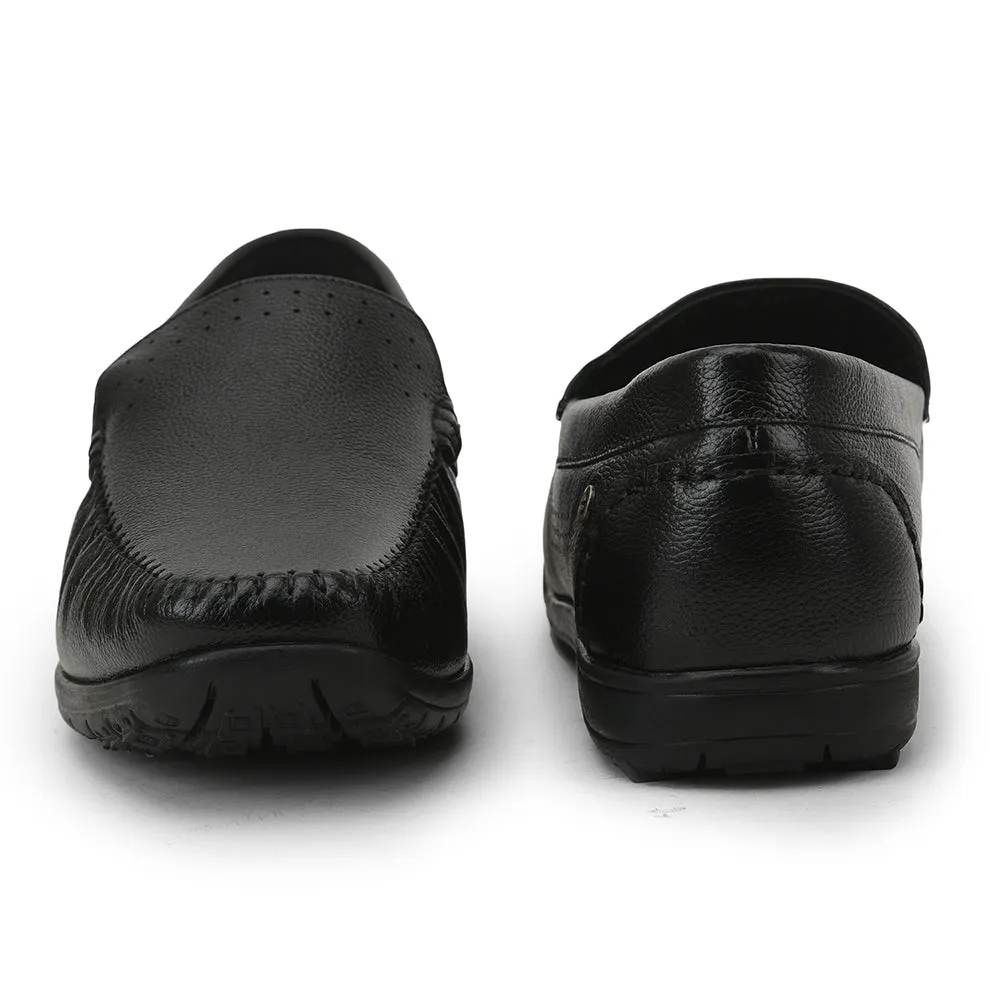 Healers Bequeme Schnürsenkellose Loaferschuhe Für Herren (Schwarz) JPL-271 Von Liberty