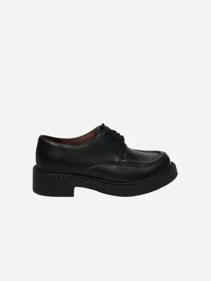 Helen Damen Apfel-Leder Vegane Loafers | Schwarz