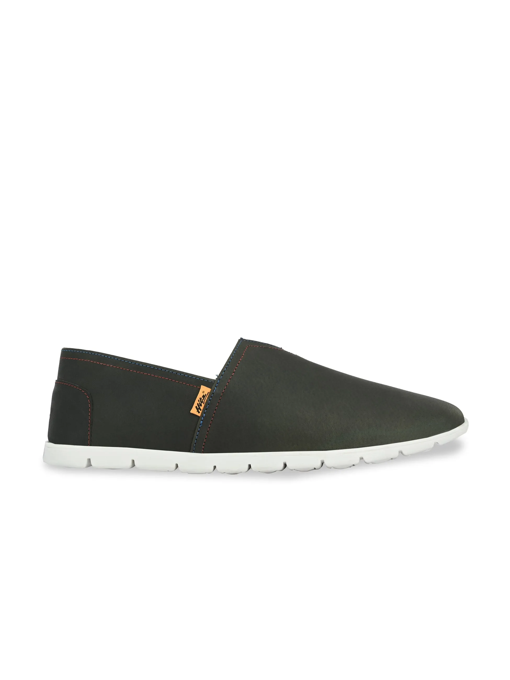Hitz Herren Schlupfschuhe aus Olivenleder für den Casual-Look