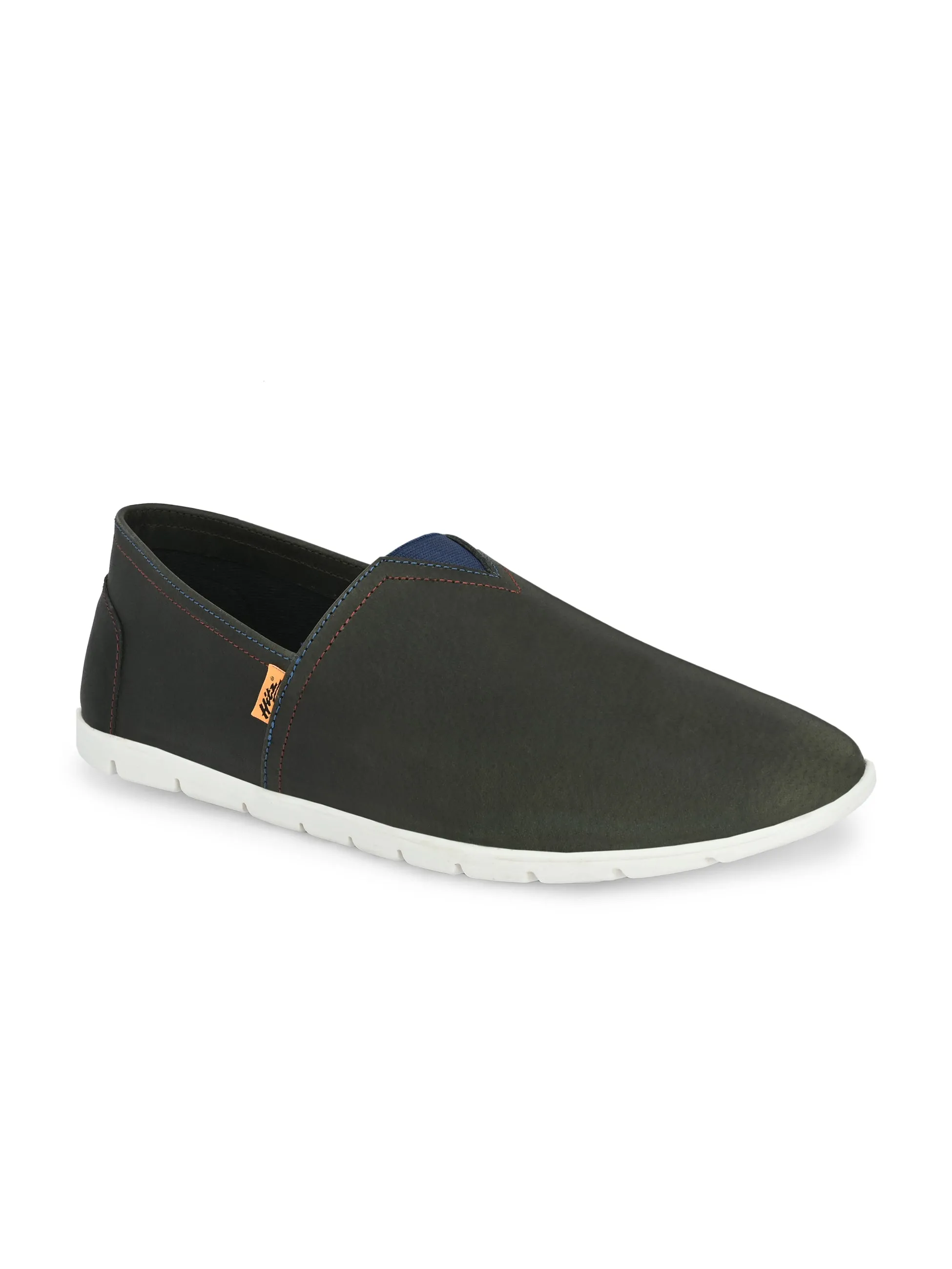 Hitz Herren Schlupfschuhe aus Olivenleder für den Casual-Look
