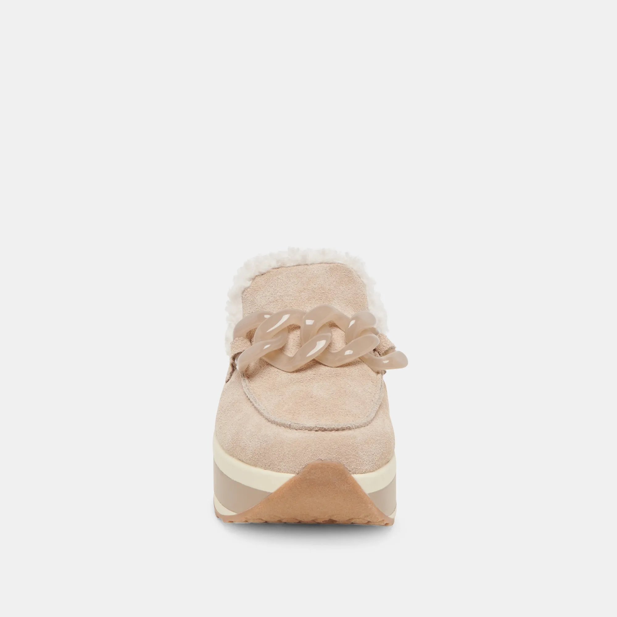 JAMEY PLUSH SNEAKERS TAUBE WILDLEDER