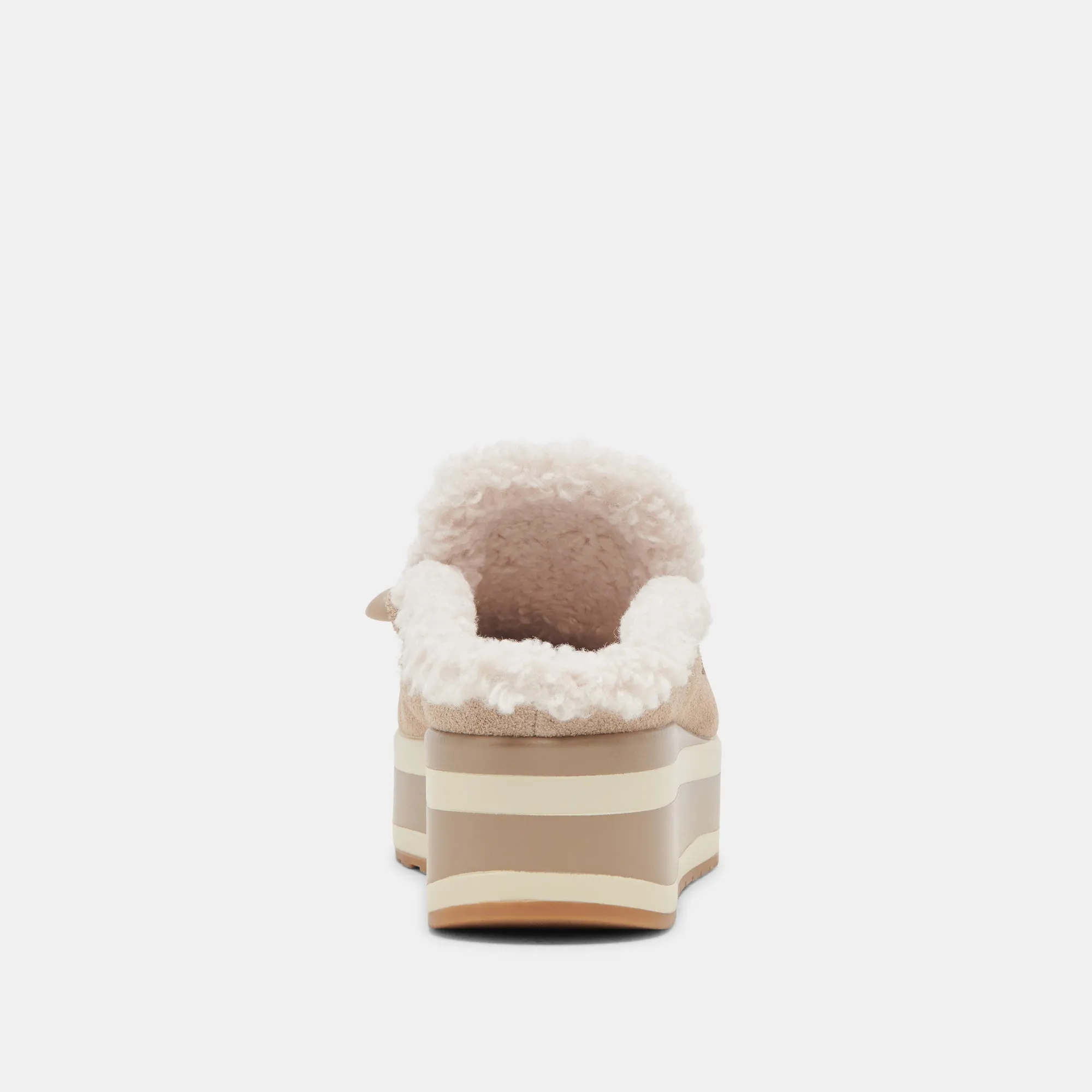 JAMEY PLUSH SNEAKERS TAUBE WILDLEDER