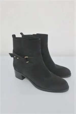 J.Crew Parker Knöchelstiefel Schwarz Wildleder Größe 8.5 Stil 03003