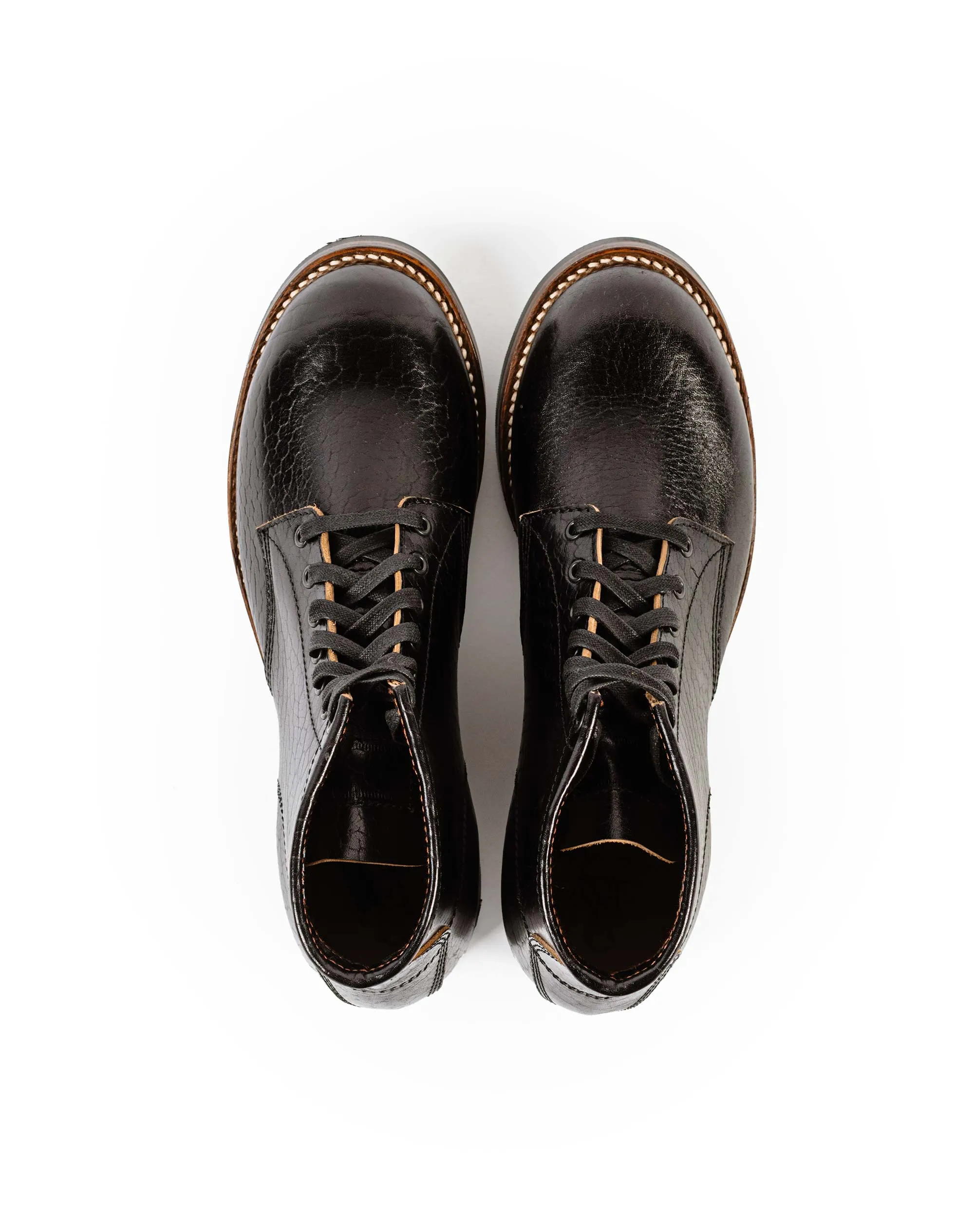 John Lofgren Bootmaker Ludlow Stiefel Shinki Hikaku Pferdehinterleder Schwarz