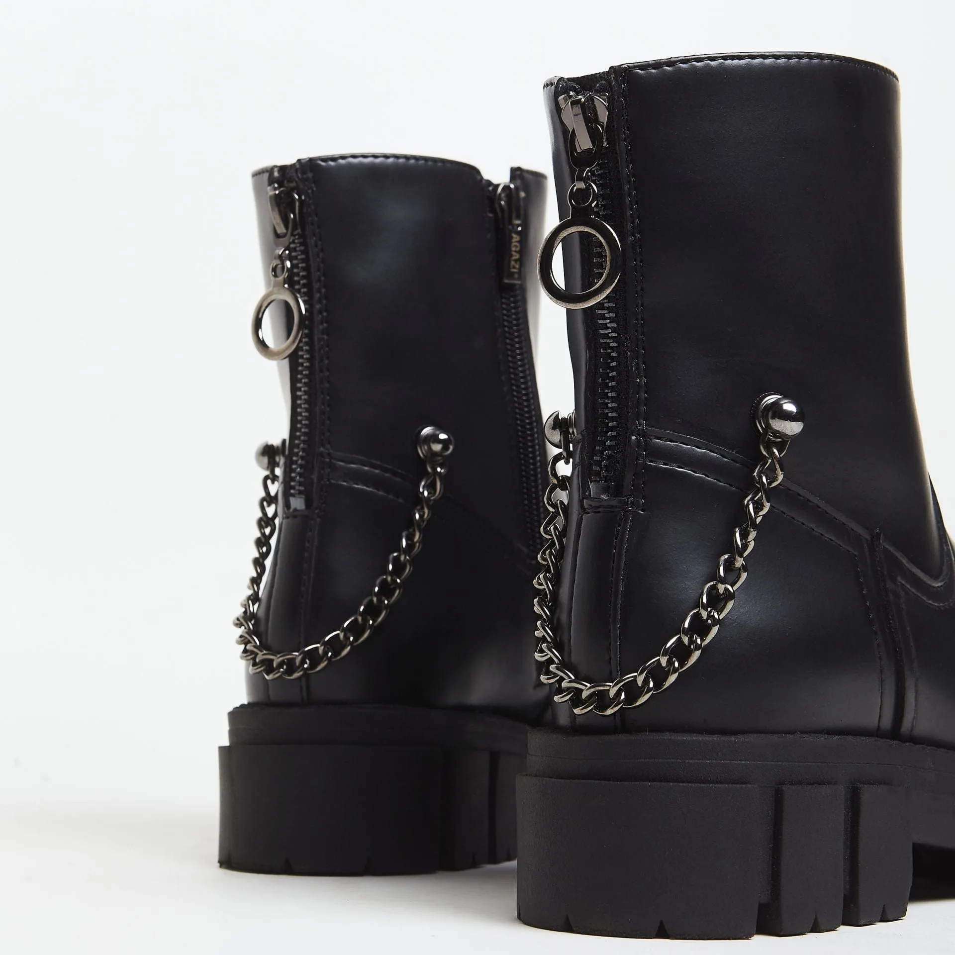Kama Vegan Leder Stiefel | Schwarz