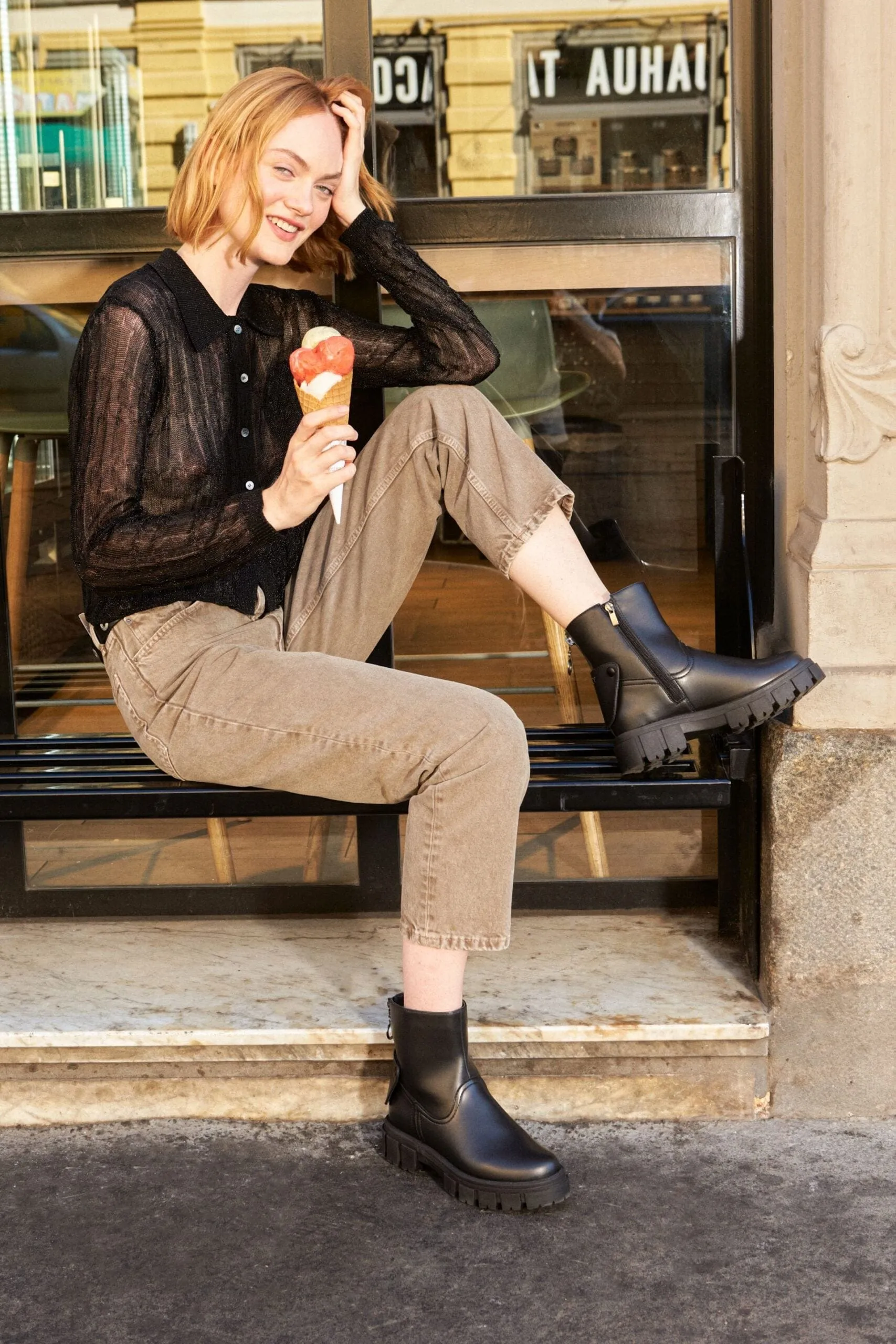 Kama Vegan Leder Stiefel | Schwarz