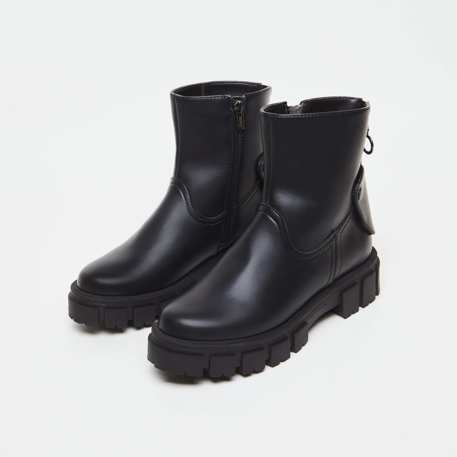 Kama Vegan Leder Stiefel | Schwarz