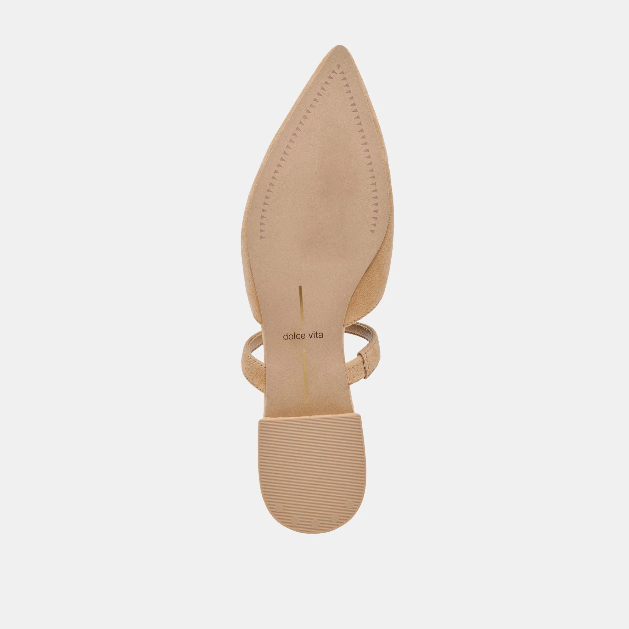 KANIKA WEITE FLACHER SCHUH IN WILDLEDER BRAUN