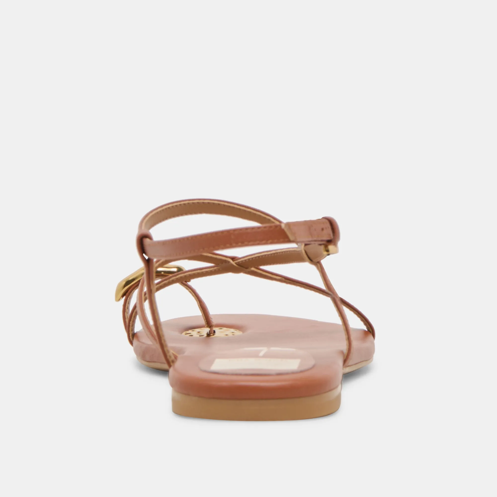 KESHA SANDALEN COGNAC LEDER