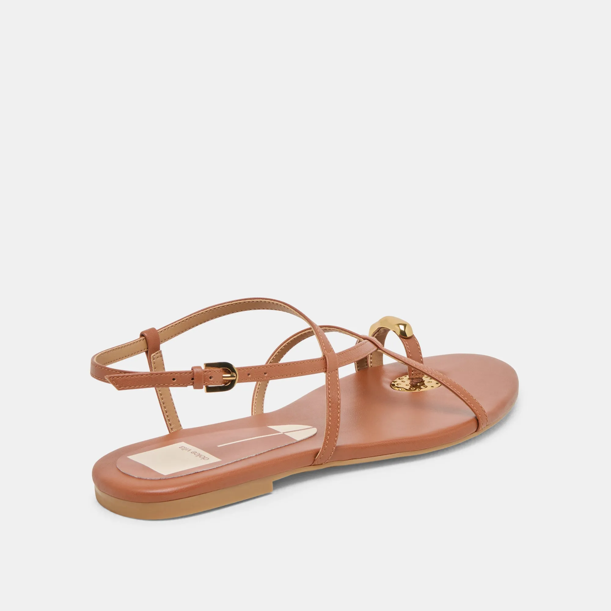 KESHA SANDALEN COGNAC LEDER