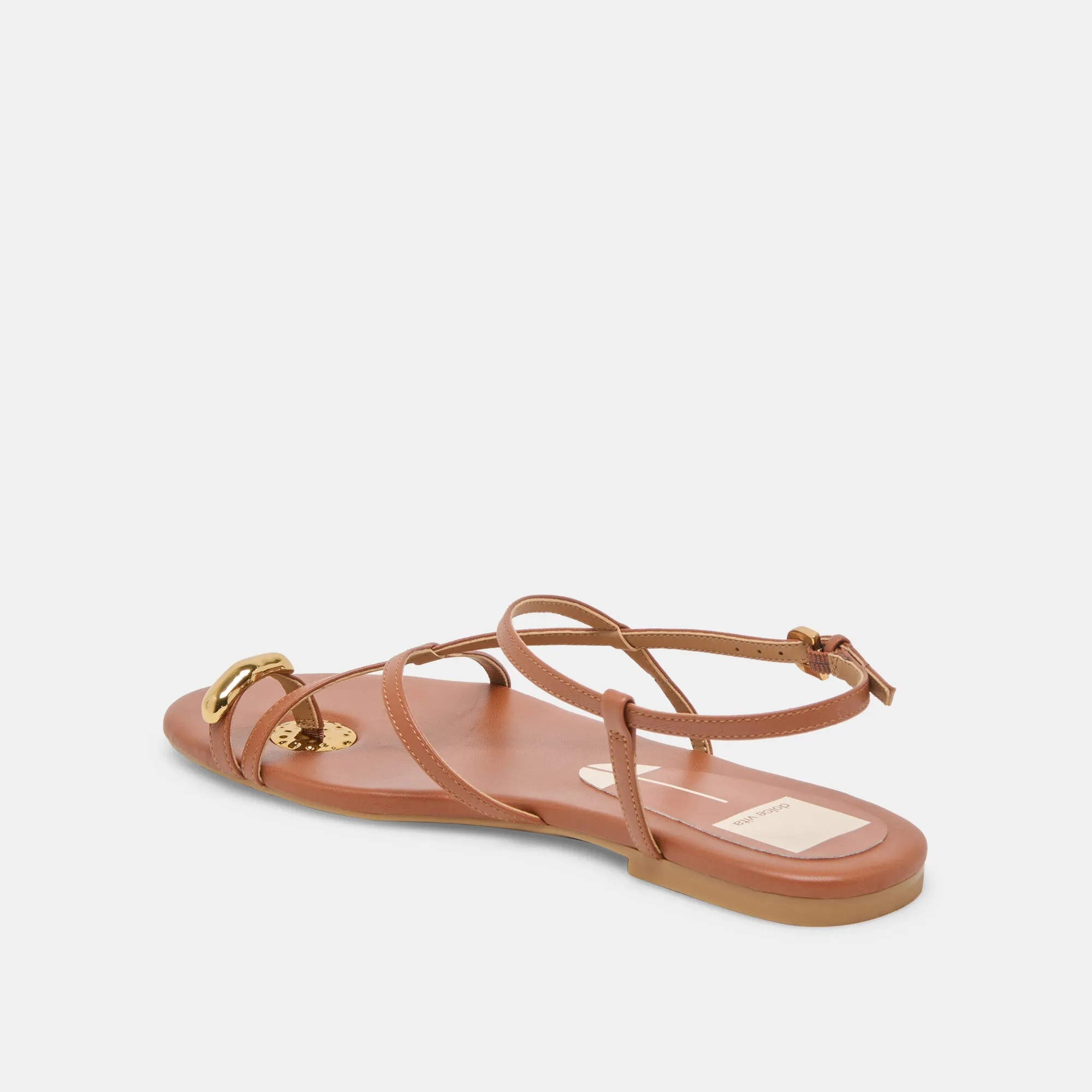 KESHA SANDALEN COGNAC LEDER