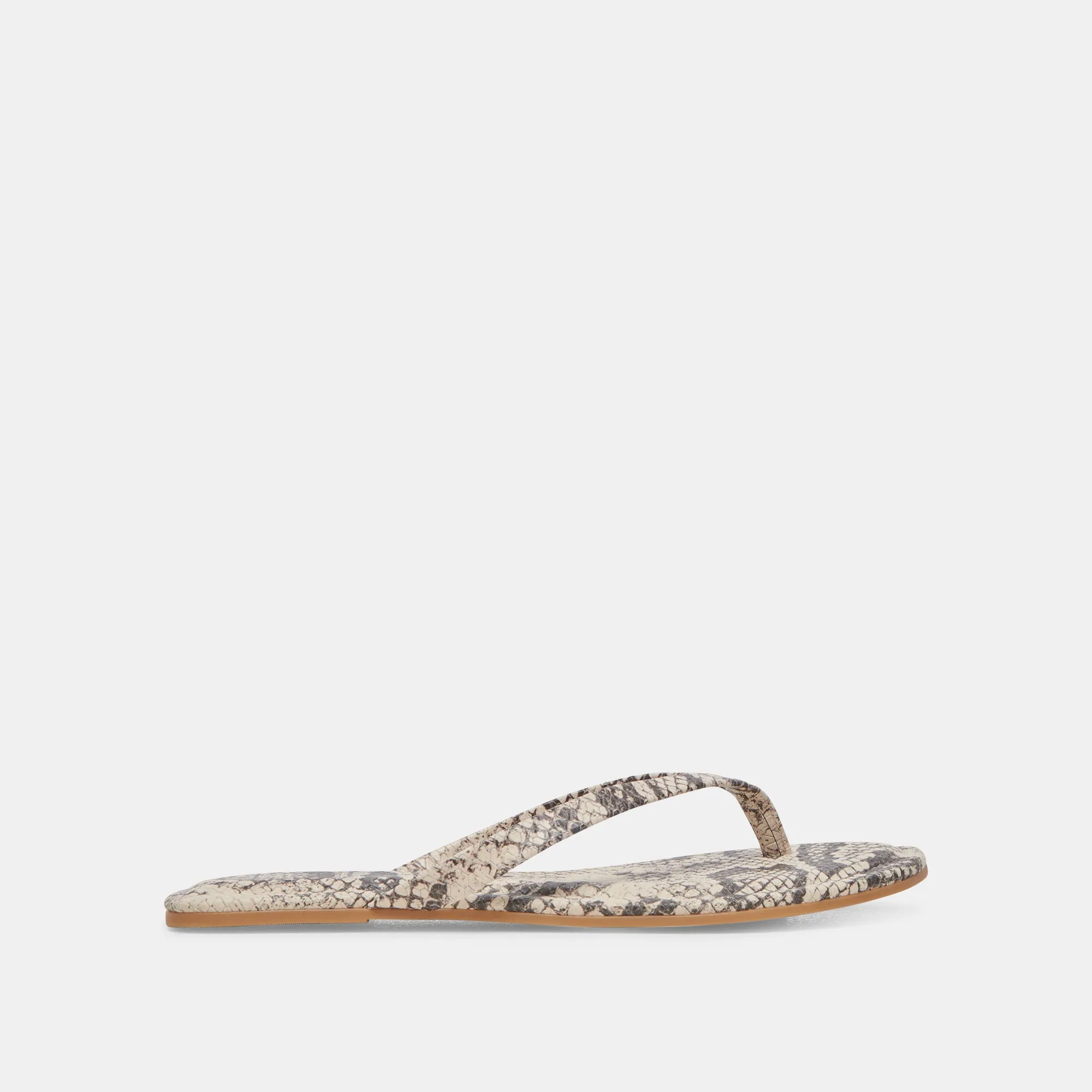 LAYNEY SANDALEN SCHWARZ WEIß GEPRÄGTE SCHLANGE