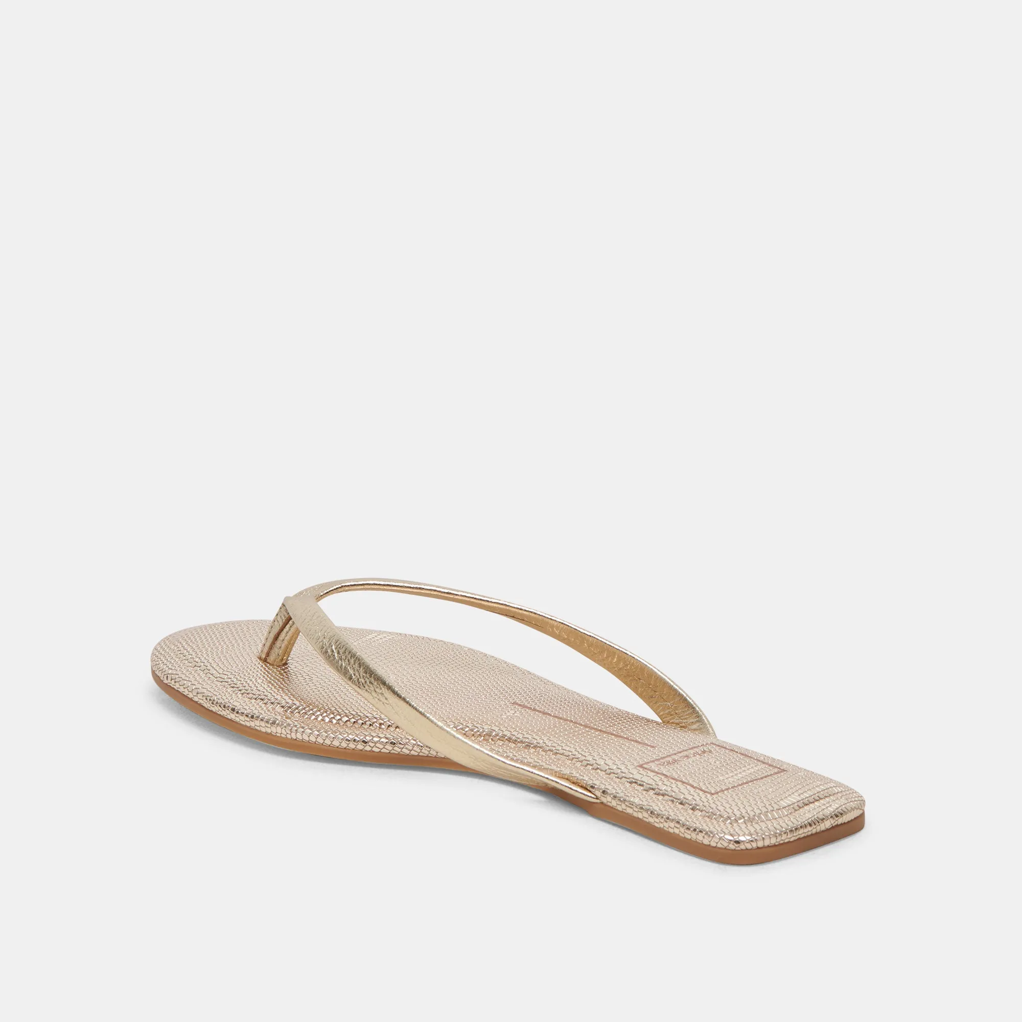 LAYNEY SANDALETTEN HELLGOLD METALLIC LEDER