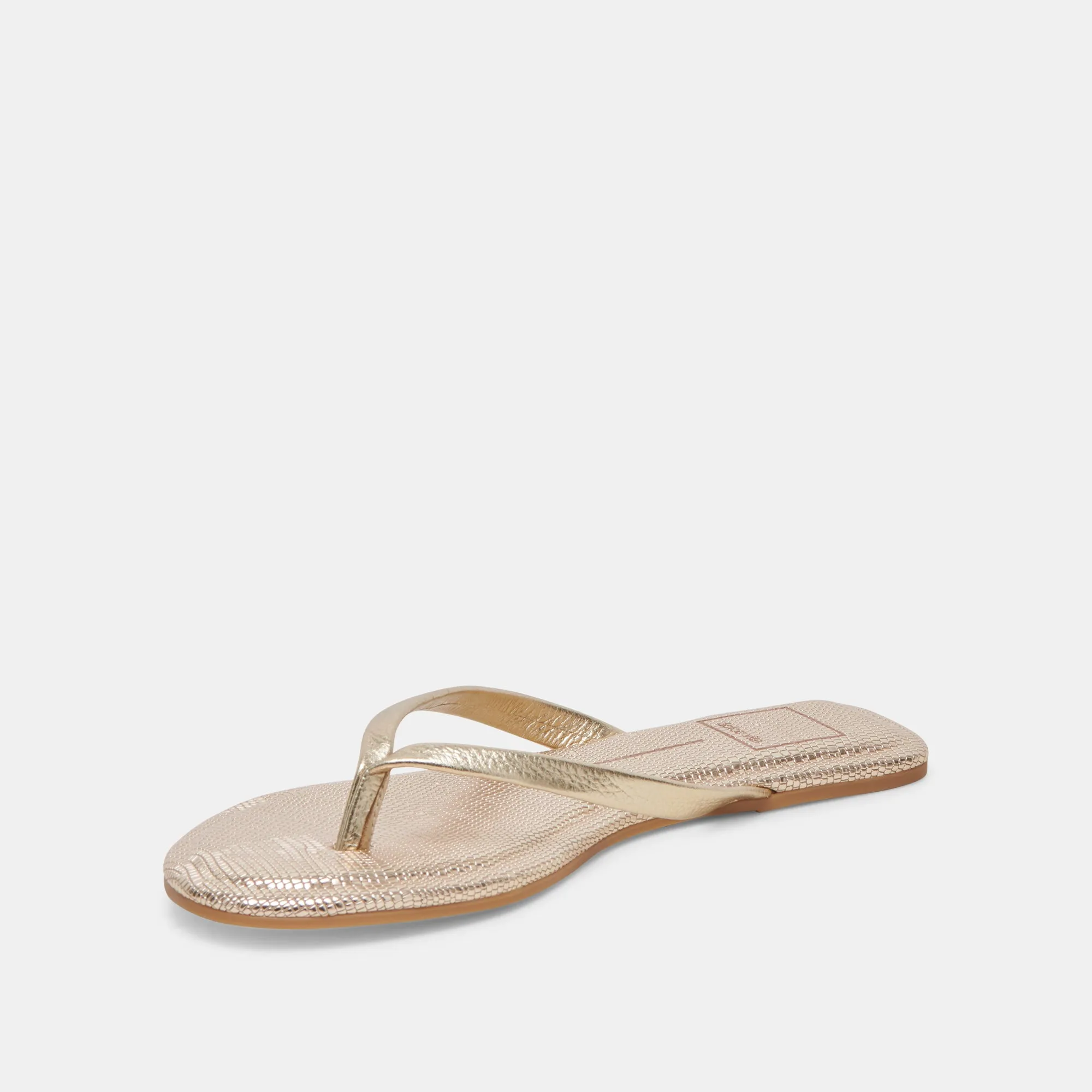 LAYNEY SANDALETTEN HELLGOLD METALLIC LEDER